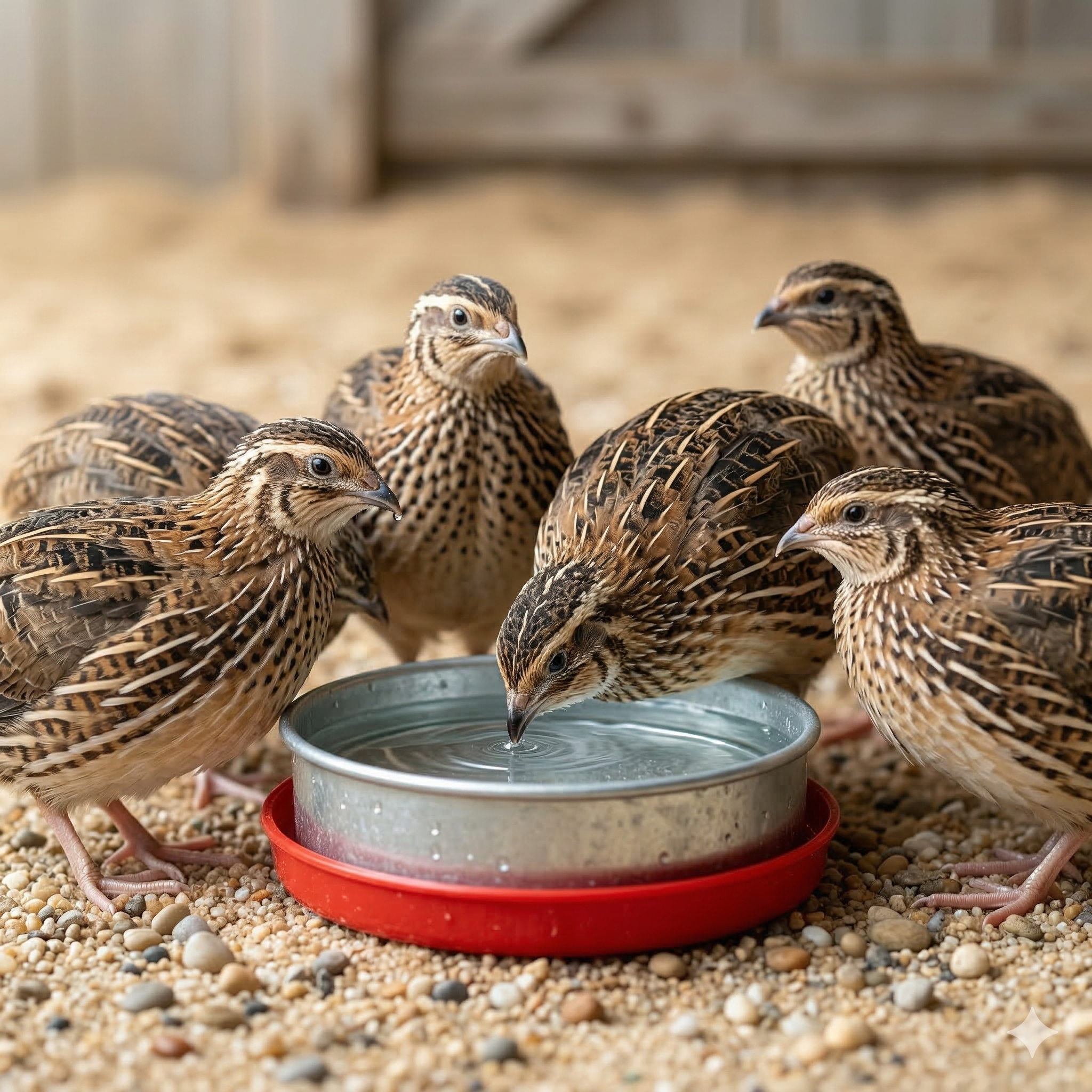 caille vivants bénin