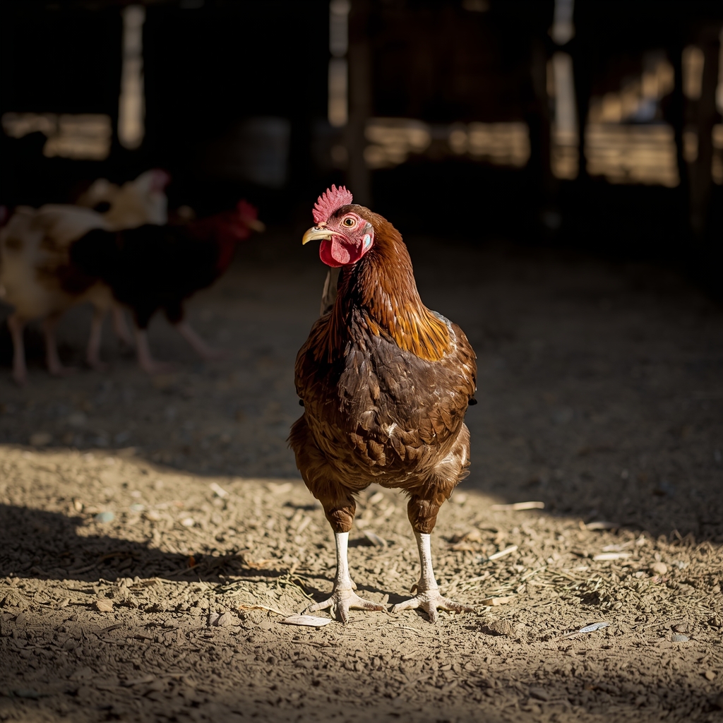poulet local au Bénin