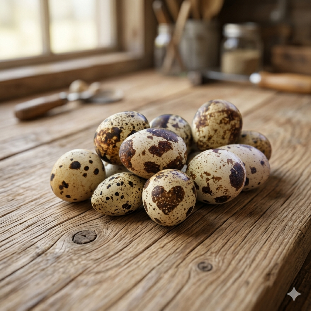 œufs de caille bénin